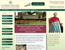 Tablet Screenshot of luthervillage.com